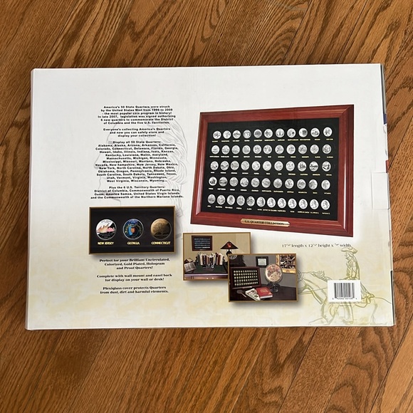 United States 56 Quarter Collection Display Case - Picture 2 of 2